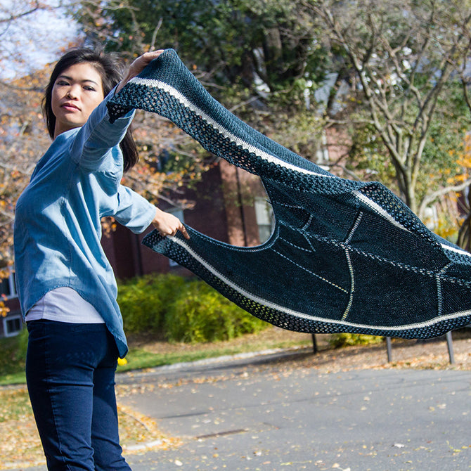 Valley Yarns Limestone Inclusion Shawl Knitting Pattern