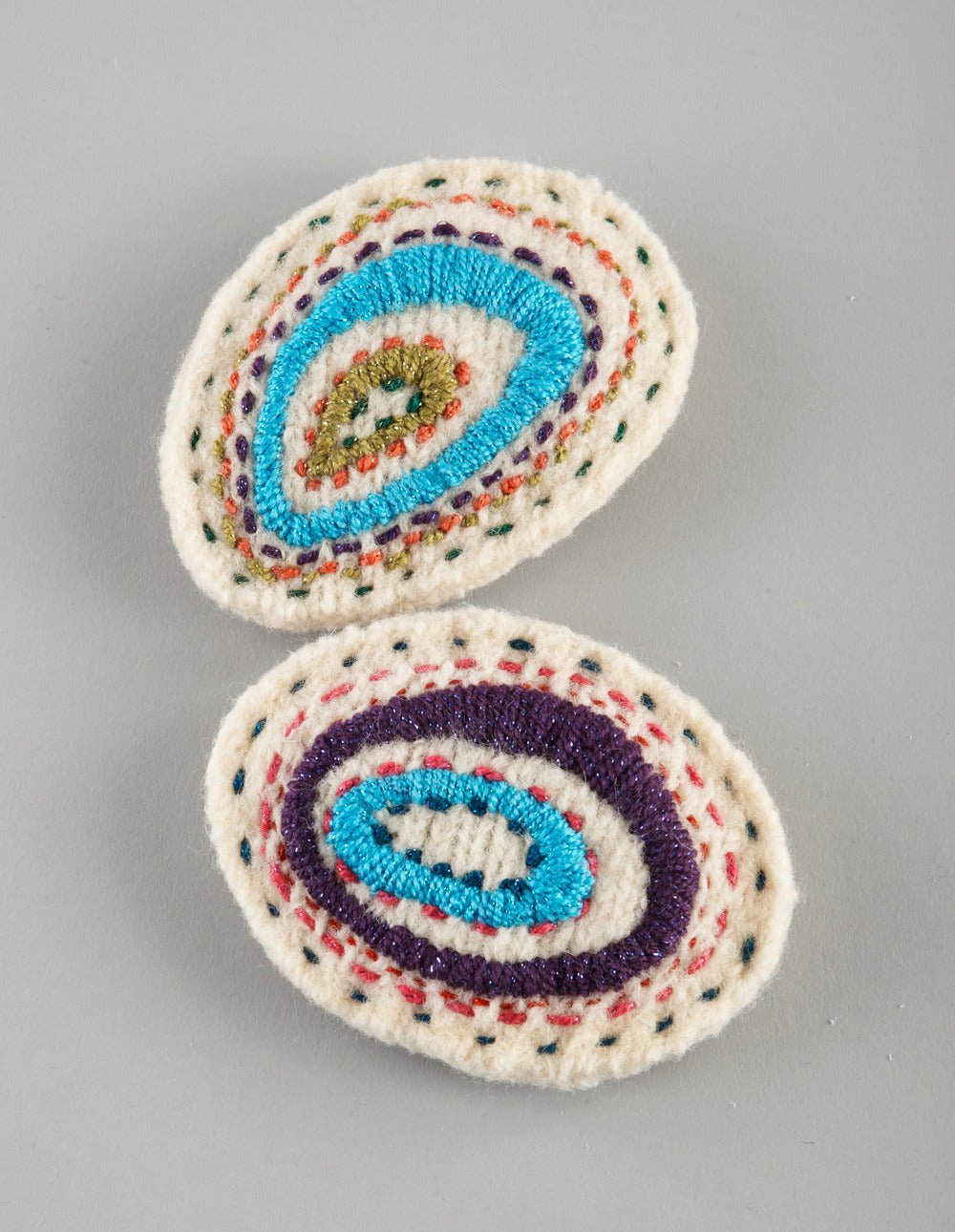 Embroidered Sachets Accessory Knitting Pattern