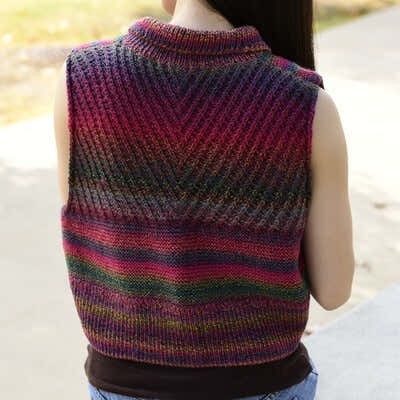 Jojoland Diagonal Matrix Cardigan Knitting Pattern