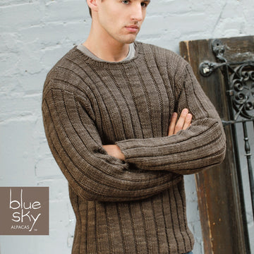 Blue Sky Fibers Men's Ribbed Sweater