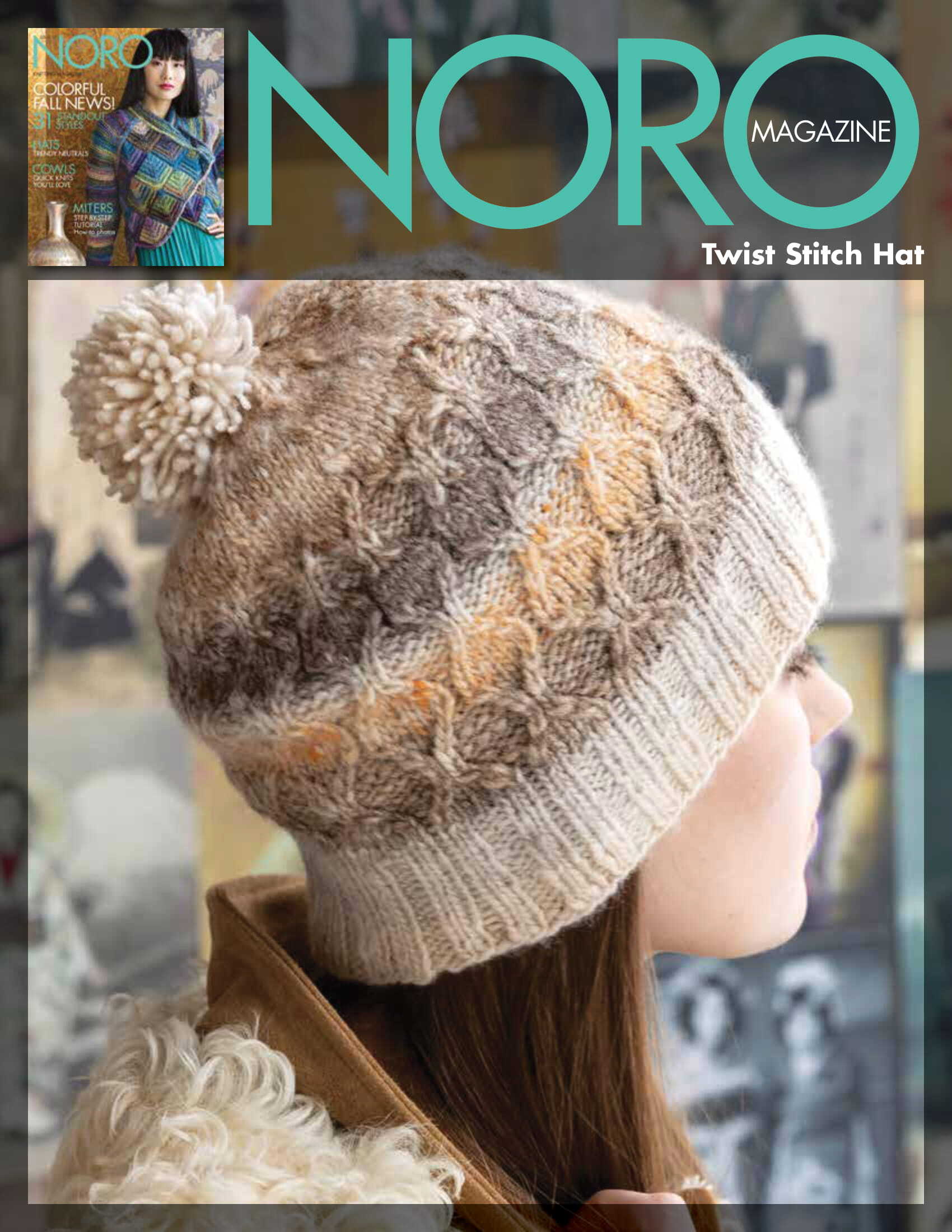 Noro Twist Stitch Hat Knitting Pattern
