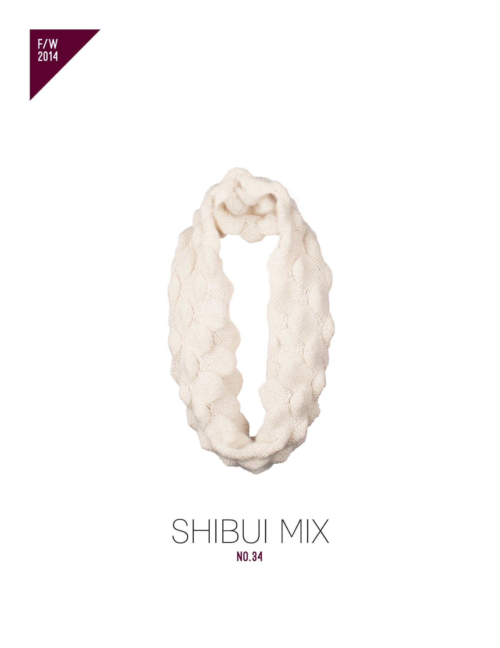 Shibui Knits Mix No. 34 Cowl Knitting Pattern