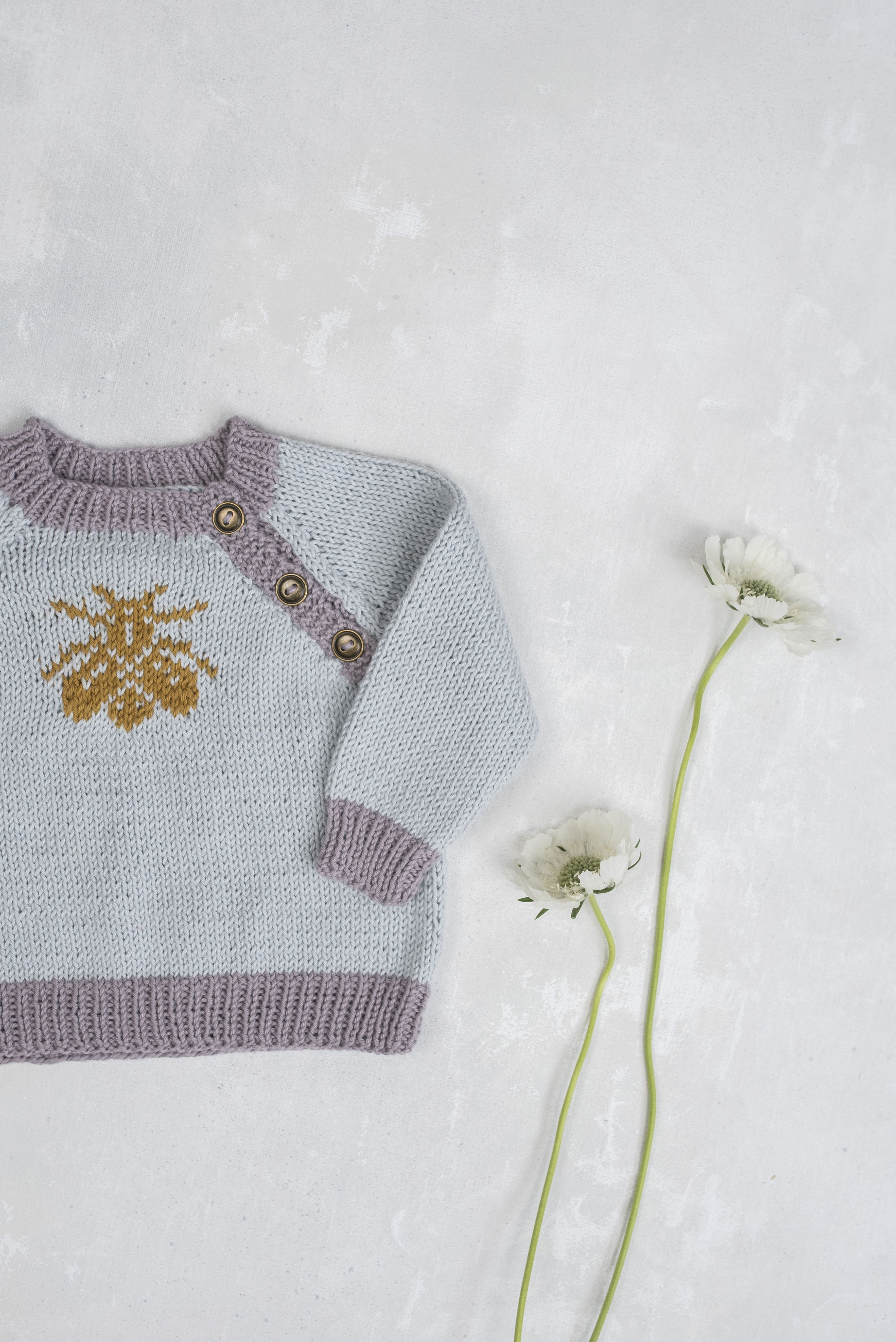 Busy Bee Sweater Jumper Knitting Pattern