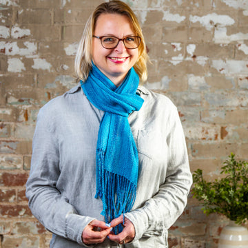 Valley Yarns #228 Ikat-Inspired Scarf For Rigid Heddle