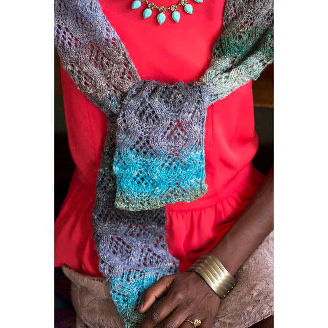 Noro Wavy Stolette Wrap Knitting Pattern