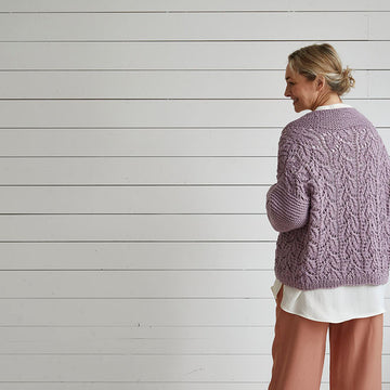 Debbie Bliss Lace & Garter Stitch Cardigan Knitting Pattern