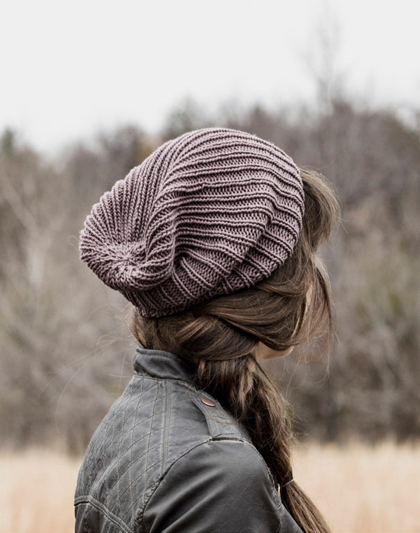 Angelia Slouch Hat Knitting Pattern