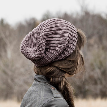 Angelia Slouch Hat Knitting Pattern