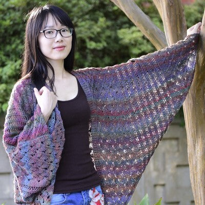 Jojoland Milanese Wrap Cardigan Knitting Pattern