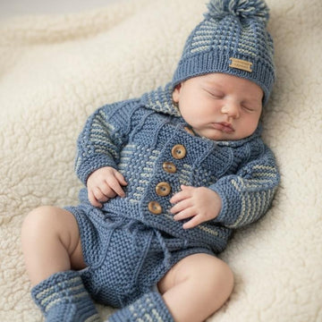 "Nathan" 4 piece set, with 8 size options  from Premature to 24 Months