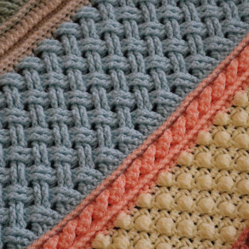 Colorful Cables Throw