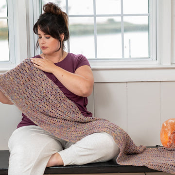 Berroco Rest & Reset Chodron Shawl Crochet Pattern