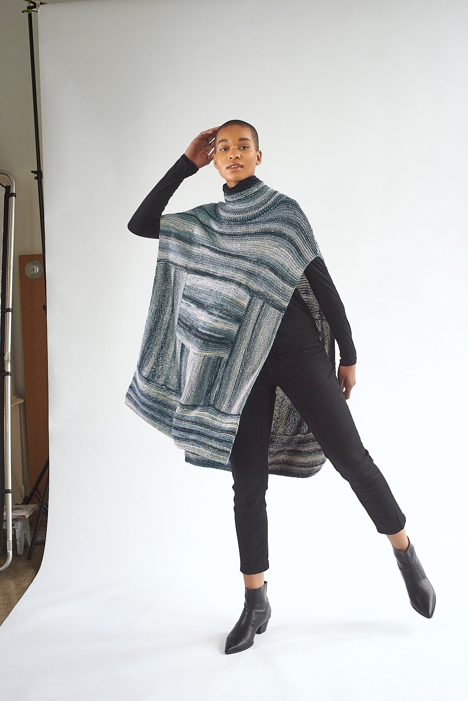Marjoram Poncho Cape Knitting Pattern