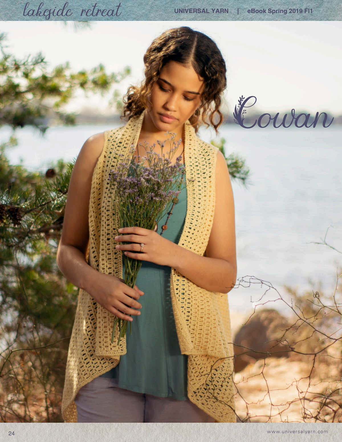 Universal Yarn Cowan Vest Crochet Pattern