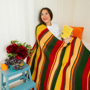 Paintbox Yarns Comfy Bobble Afghan (Free)