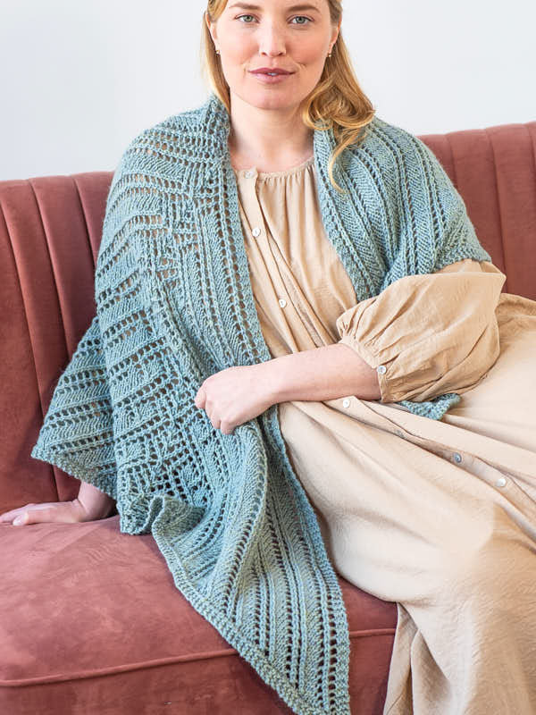 Linden Shawl Wrap Knitting Pattern