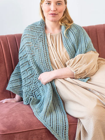 Linden Shawl Wrap Knitting Pattern