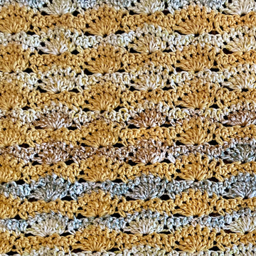 EASY Staggered Shell Baby Blanket