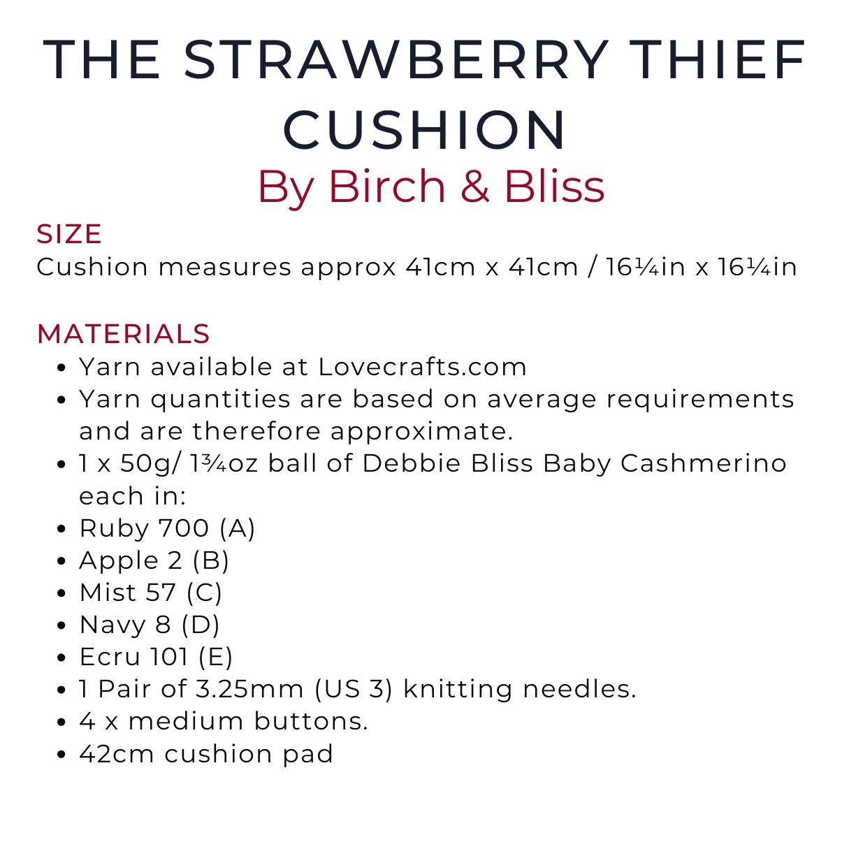 The Strawberry Thief Cushion