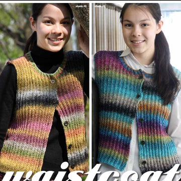 Noro Janome Waistcoat (Akita) Vest Knitting Pattern