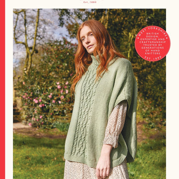 Sirdar Roll Neck Poncho Cape Knitting Pattern
