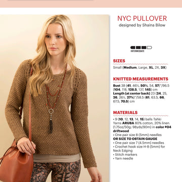 Tahki Yarns NYC Pullover PDF