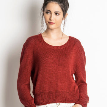 Blue Sky Fibers Lake Melissa Sweater Jumper Knitting Pattern