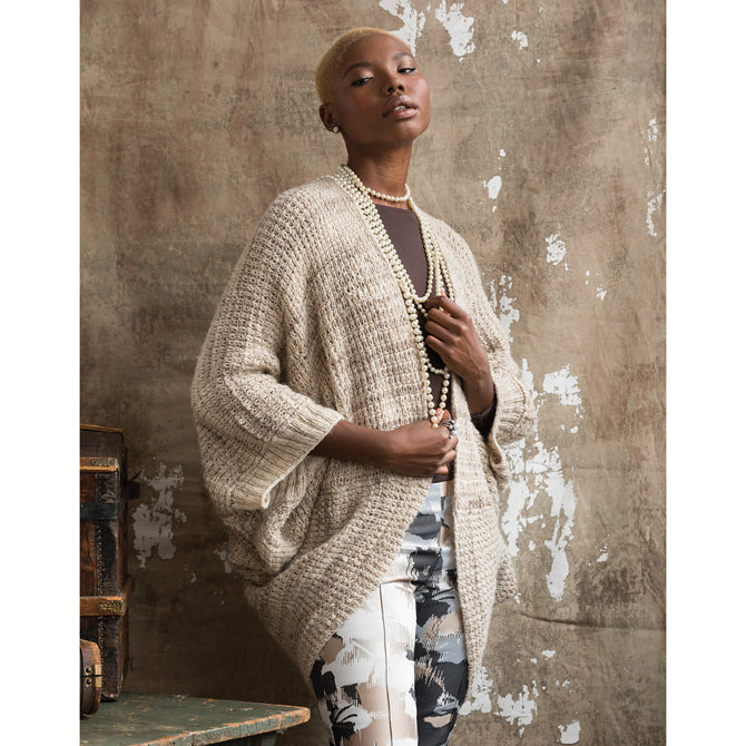 Noro Textured Cocoon Cardi Cardigan Knitting Pattern