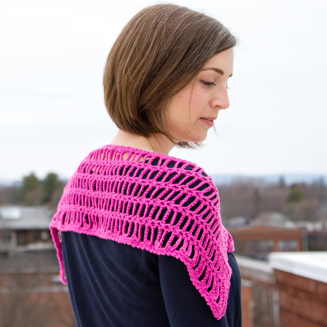 Valley Yarns WEBS Emerging Designer Series Ladder Ponchette