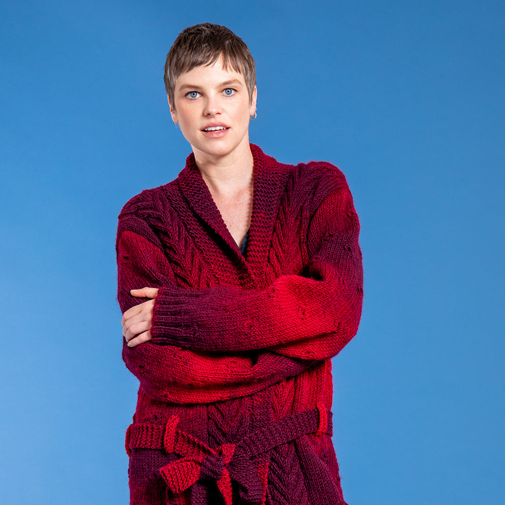 I Love Hue Longline Cardigan - Free Knitting Pattern Pattern