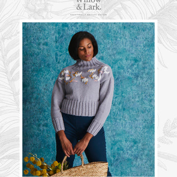 Willow & Lark Abstract Embroidery Jumper Knitting Pattern