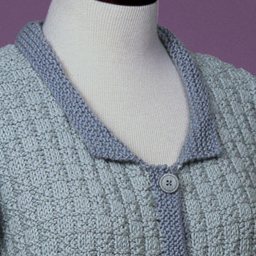Slip Stitch Squares Cardigan #112