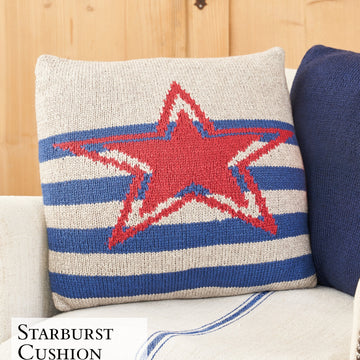 Rowan Starburst Cushion Homeware Knitting Pattern