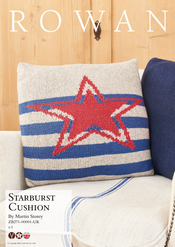 Rowan Starburst Cushion Homeware Knitting Pattern