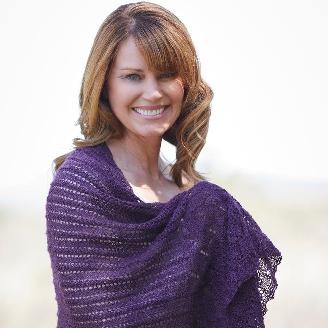 Valley Yarns Sugar Cone Shawl Knitting Pattern