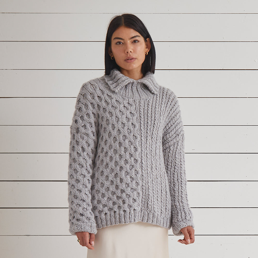 Debbie Bliss Aurelia Textured Sweater Knitting Pattern