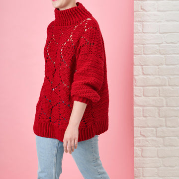 Leaf Stitch jumper