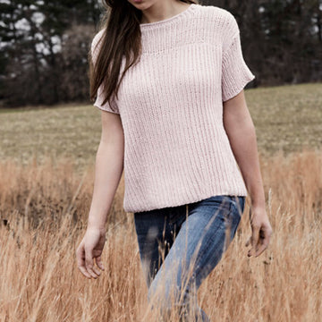 Ashby Tee in Blue Sky Fibers Skinny Cotton - 20161 PDF