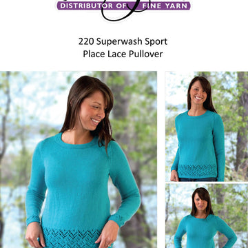 Placed Lace Pullover Jumper Knitting Pattern