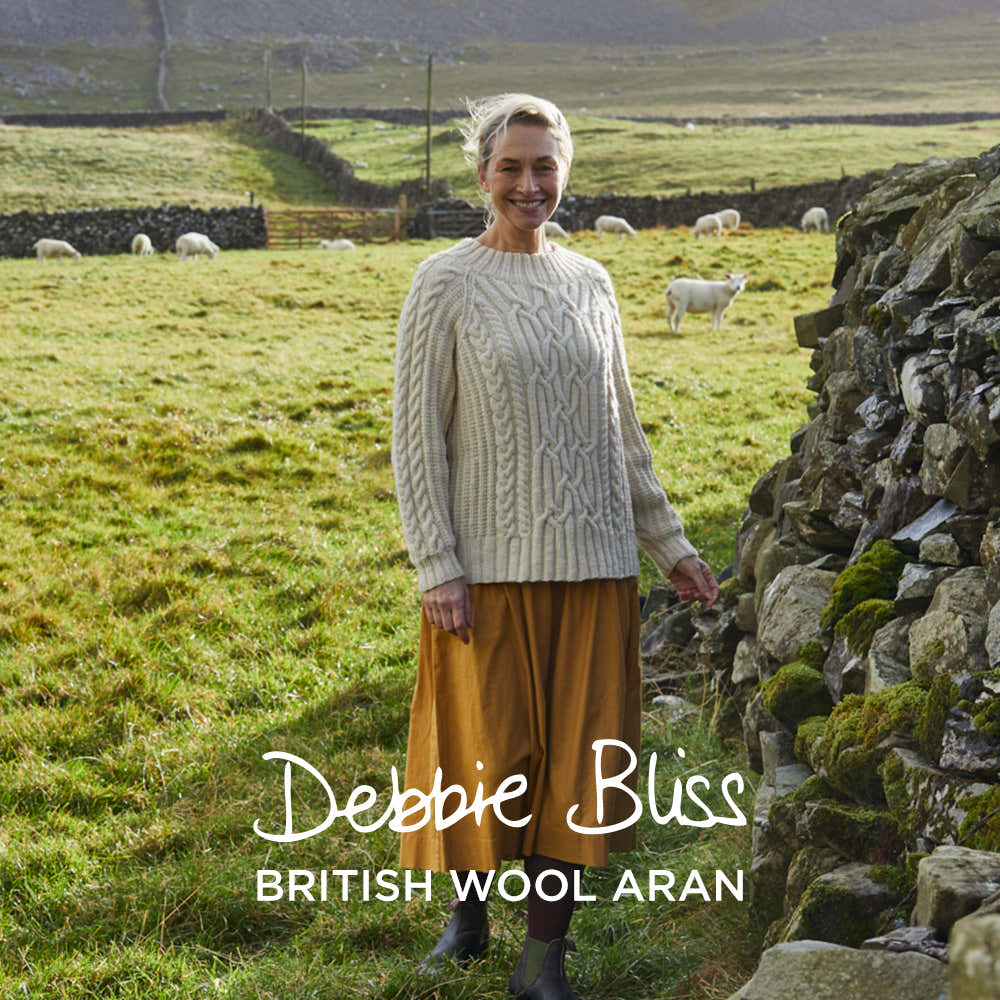 Debbie Bliss Cabled Raglan Sweater Knitting Pattern