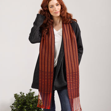 Valley Yarns #215 Playing with Fire Scarf