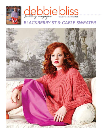 Debbie Bliss Blackberry St & Cable Sweater PDF