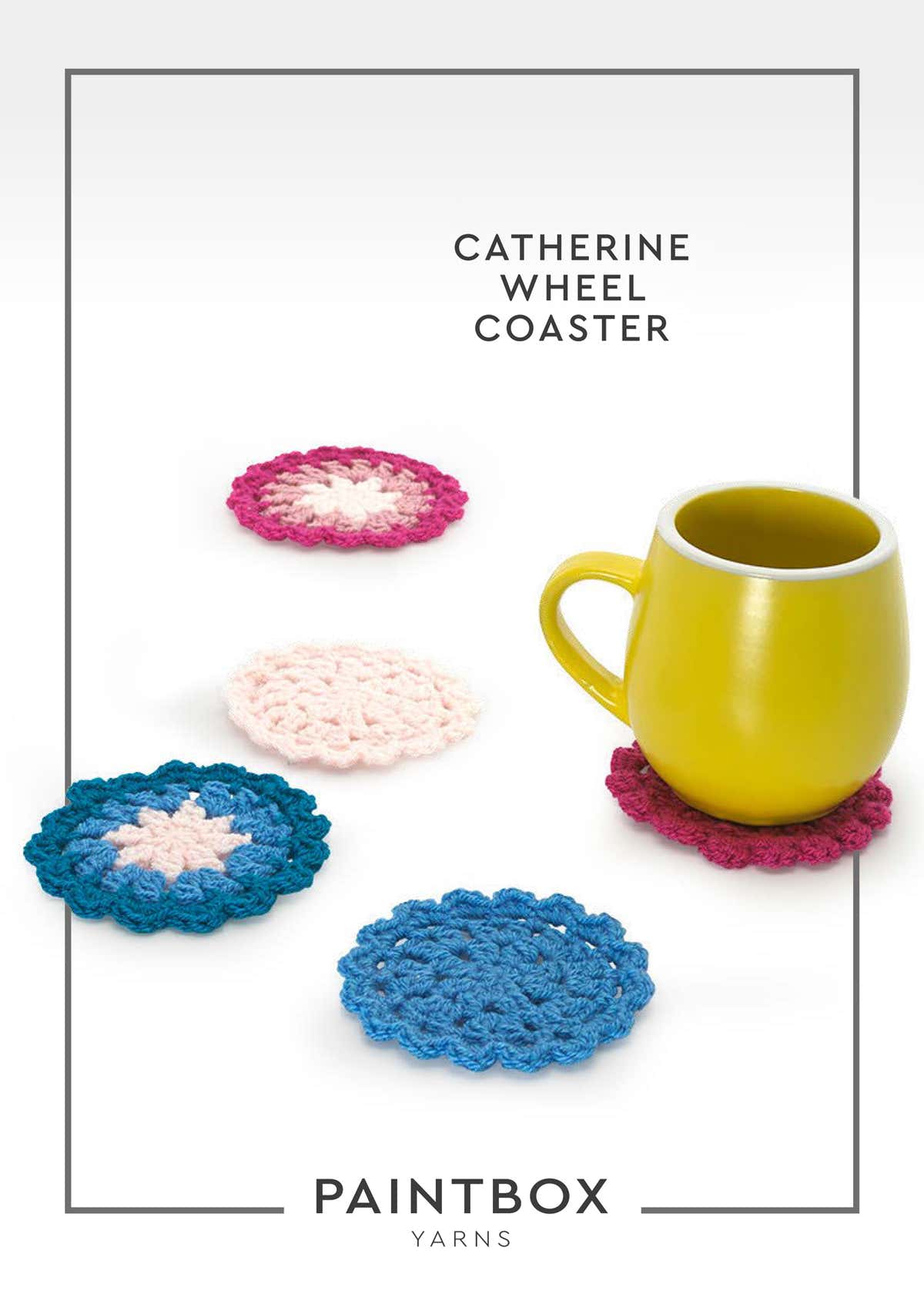 Paintbox Yarns Catherine Wheel Coaster Crochet Pattern