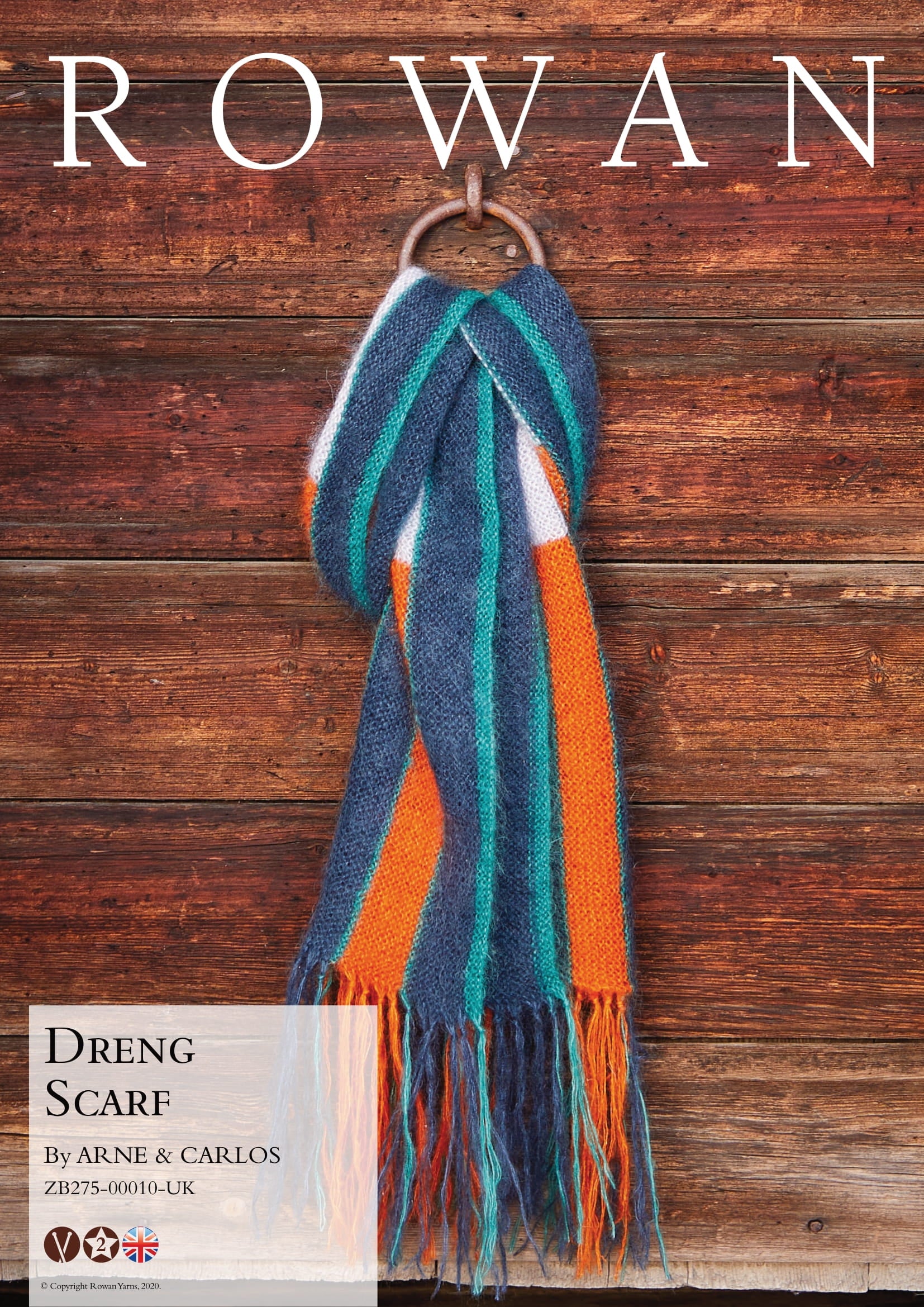 Rowan Dreng Scarf Knitting Pattern