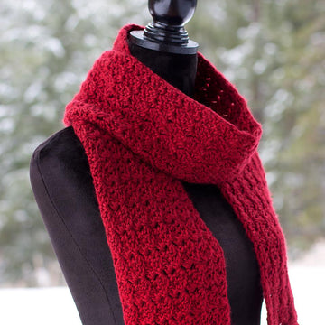 Cranberry Twist Scarf