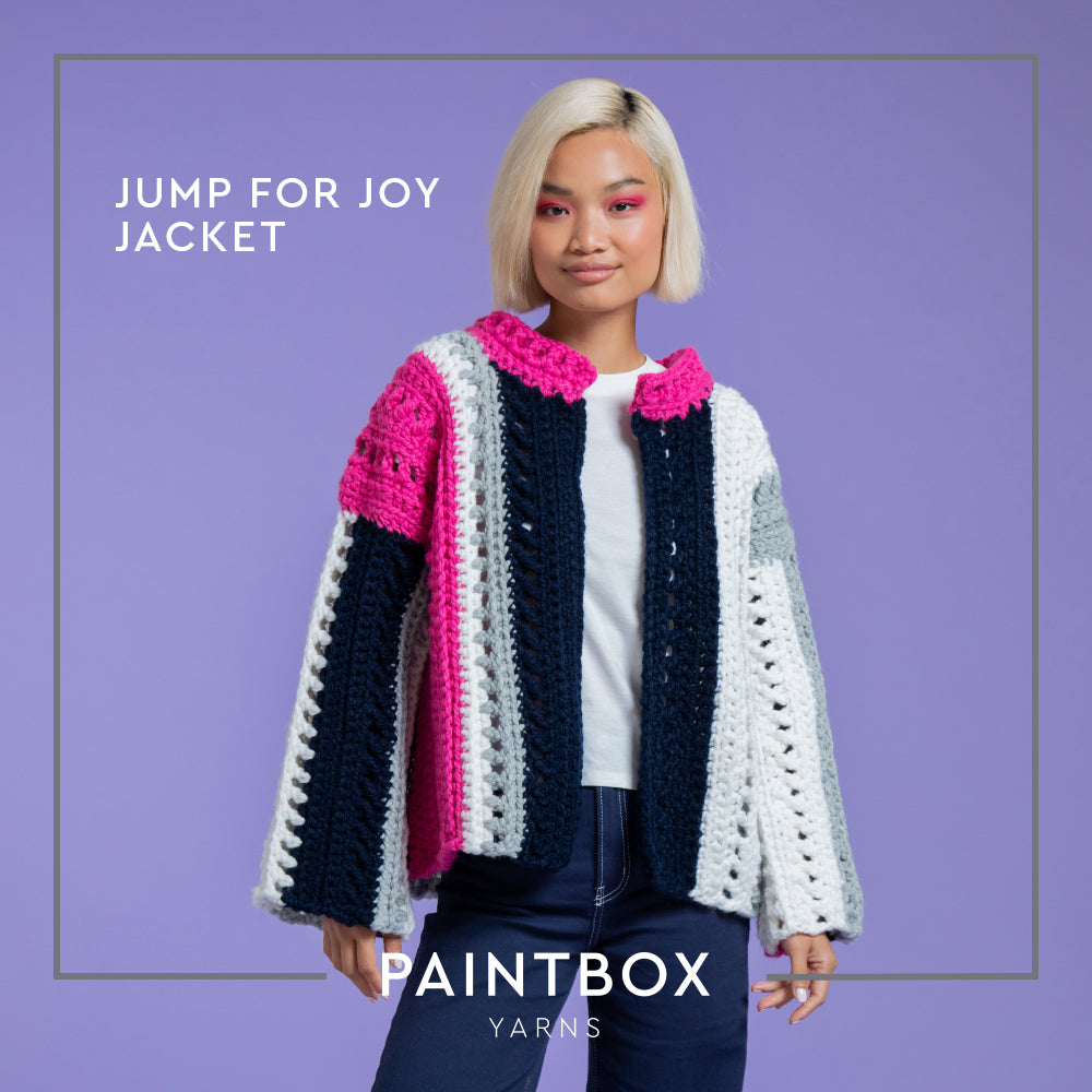 Paintbox Yarns Jump for Joy Jacket Crochet Pattern