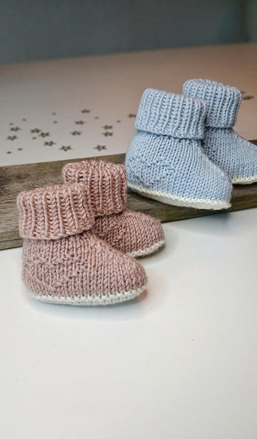 Tiny Heart Booties for babies