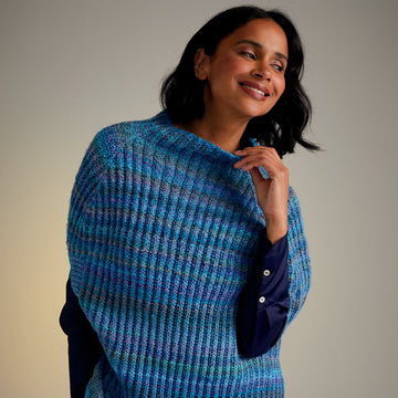 Sirdar Bellfower Poncho Cape Knitting Pattern