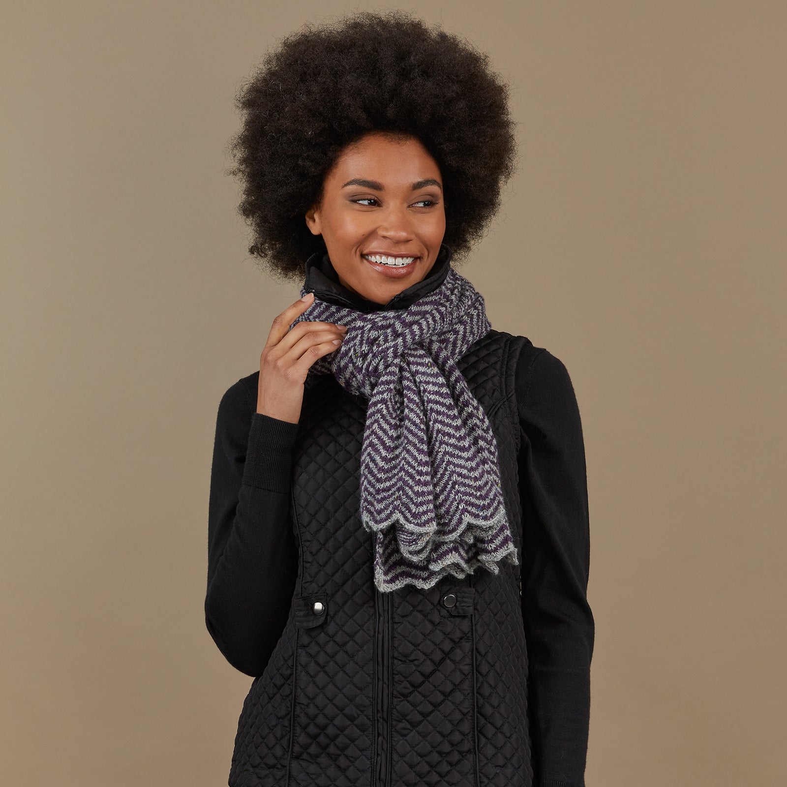 Tahki Yarns Fernley Hat Scarf Knitting Pattern