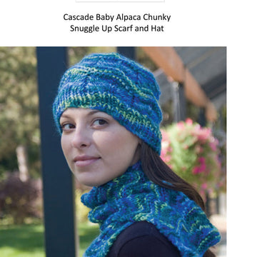 Snuggle Up Hat & Scarf Knitting Pattern